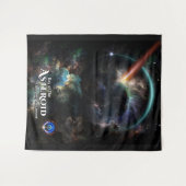 小惑星サイエンスフィクションフラクタル芸術の日 タペストリー (正面(横))