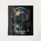 小惑星サイエンスフィクションフラクタル芸術の日 タペストリー (正面)