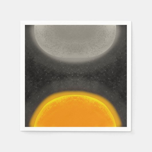 小惑星サンムーン銀河系ボーイズ誕生日パーティー スタンダードカクテルナプキン (正面)