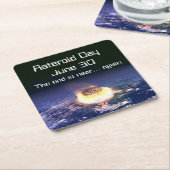 小惑星デー6月30日 スクエアペーパーコースター (アングル)