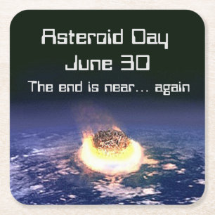 小惑星デー6月30日 スクエアペーパーコースター