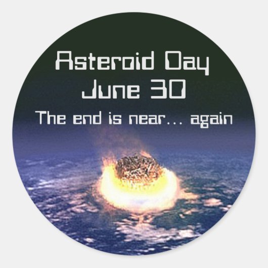 小惑星デー6月30日 ラウンドシール (正面)