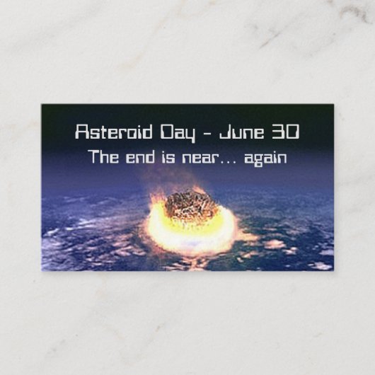 小惑星デー6月30日 名刺 (正面)