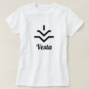 ⚶小惑星ヴェスタのシンボル Tシャツ
