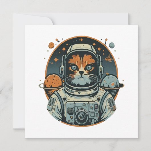 小惑星上のキャットストロノート 招待状 (正面)