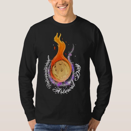 小惑星国際的の日30 6月小惑星の腕時計 Tシャツ (正面)