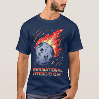 小惑星国際的の日6月30日の天文学メテオ Tシャツ