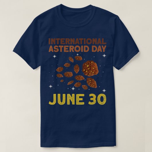 小惑星国際的の日 – 6月30日 – 小惑星As Tシャツ (デザイン正面)