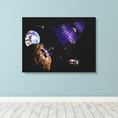 小惑星採掘ミッション キャンバスプリント (インサイチュ (ウッドフロア))