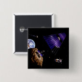 小惑星採掘ミッション 缶バッジ (正面&裏面)