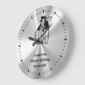 小惑星来退役時計で ラージ壁時計 (傾斜)