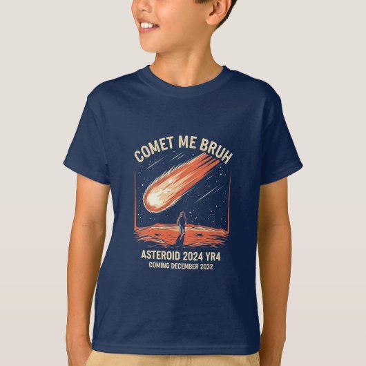 小惑星2024 YRおもしろい4彗星 Tシャツ (正面)