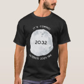 小惑星2024 YR4 2032 Tシャツ (正面)