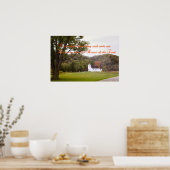 小感動的さな白い教会のポスター ポスター (キッチン)