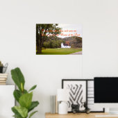 小感動的さな白い教会のポスター ポスター (ホームオフィス)