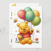 「小感謝していさい子には甘い笑い：ベビー感謝してい 招待状 (正面/裏面)