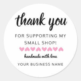 小感謝していショッピングハートミニマリスト ラウンドシール
