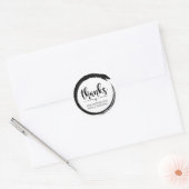 小感謝してい事業支援 ラウンドシール (封筒)