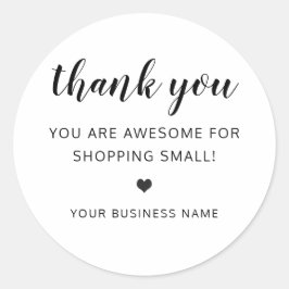 小感謝してい商可愛いハート ラウンドシール