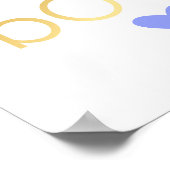 小感謝してい男の子のための天国 – 青 – ポスター (角)