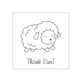 小感謝してい羊の色 ラバースタンプ (インプリント)