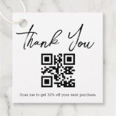 小感謝してい規模企業のqrコード割引 フェイバータグ (正面)