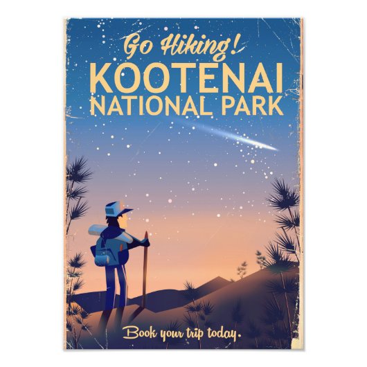 小手内国立公園ハイキング旅行ポスター フォトプリント (正面)