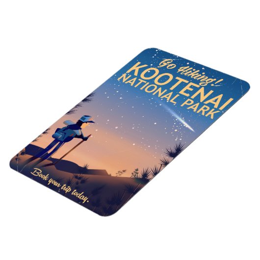 小手内国立公園ハイキング旅行ポスター マグネット (左側)