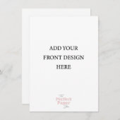 小招待状テンプレート（4.5 x 6.25インチ）  招待状 (正面/裏面)