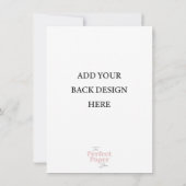 小招待状テンプレート（4.5 x 6.25インチ）  招待状 (裏面)