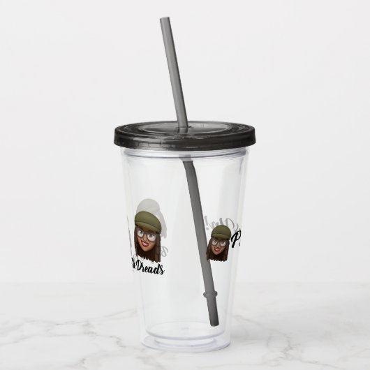 小指は門司を持ち上げます アクリルタンブラー (左)