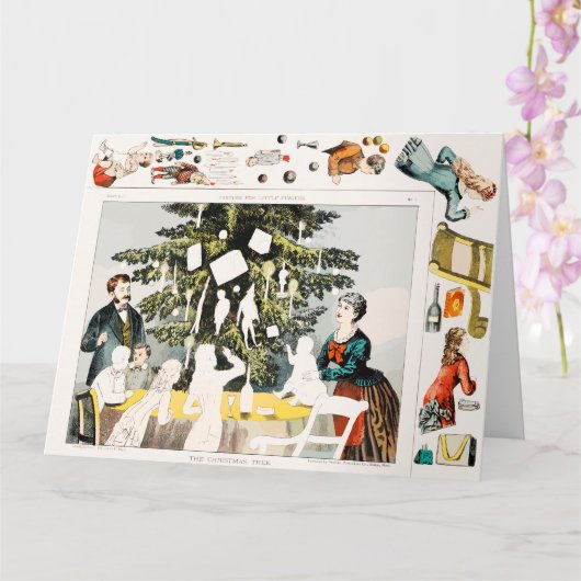 小指クリスマスゲームのための娯楽 カード (蘭)