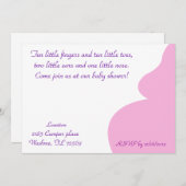 小指10本、小指10本 招待状 (正面/裏面)