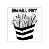 小揚げファストフードフライフランスのズチップスグルメ ラバースタンプ (インプリント)