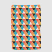 小数々の色三角形 ゴルフタオル (正面)