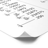 小数と分数の対応表ポスター ポスター (角)