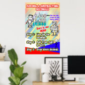 小数の追加と差し引き=ポスター ポスター (ホームオフィス)