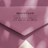 小文字はっきりしたのファミリ名と差出人住所 セルフインキングスタンプ