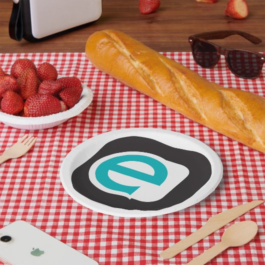 小文字E紙プレート ペーパープレート