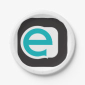 小文字E紙プレート ペーパープレート (正面)