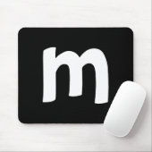 小文字m マウスパッド (マウス)