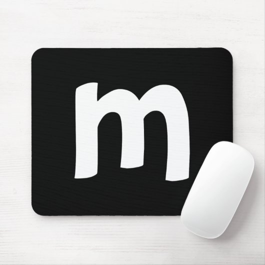 小文字m マウスパッド (マウス)