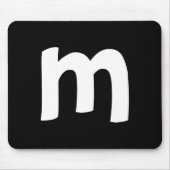 小文字m マウスパッド (正面)