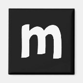 小文字m マグネット (正面)