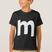 小文字m tシャツ (正面)