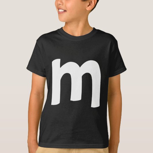 小文字m tシャツ (正面)