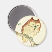 小日本の梟 マグネット (正面/裏面)