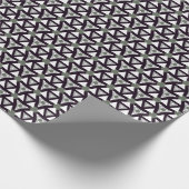 小星幾何三角形(濃色) ラッピングペーパー (角)