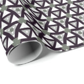 小星幾何三角形(濃色) ラッピングペーパー (ロールコーナー)