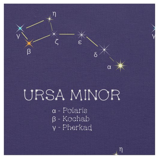 小星座 ファブリック (クローズアップ)